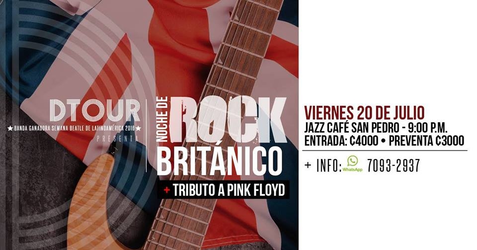 DTOUR presenta: Noche de Rock Británico (+Especial Pink Floyd)