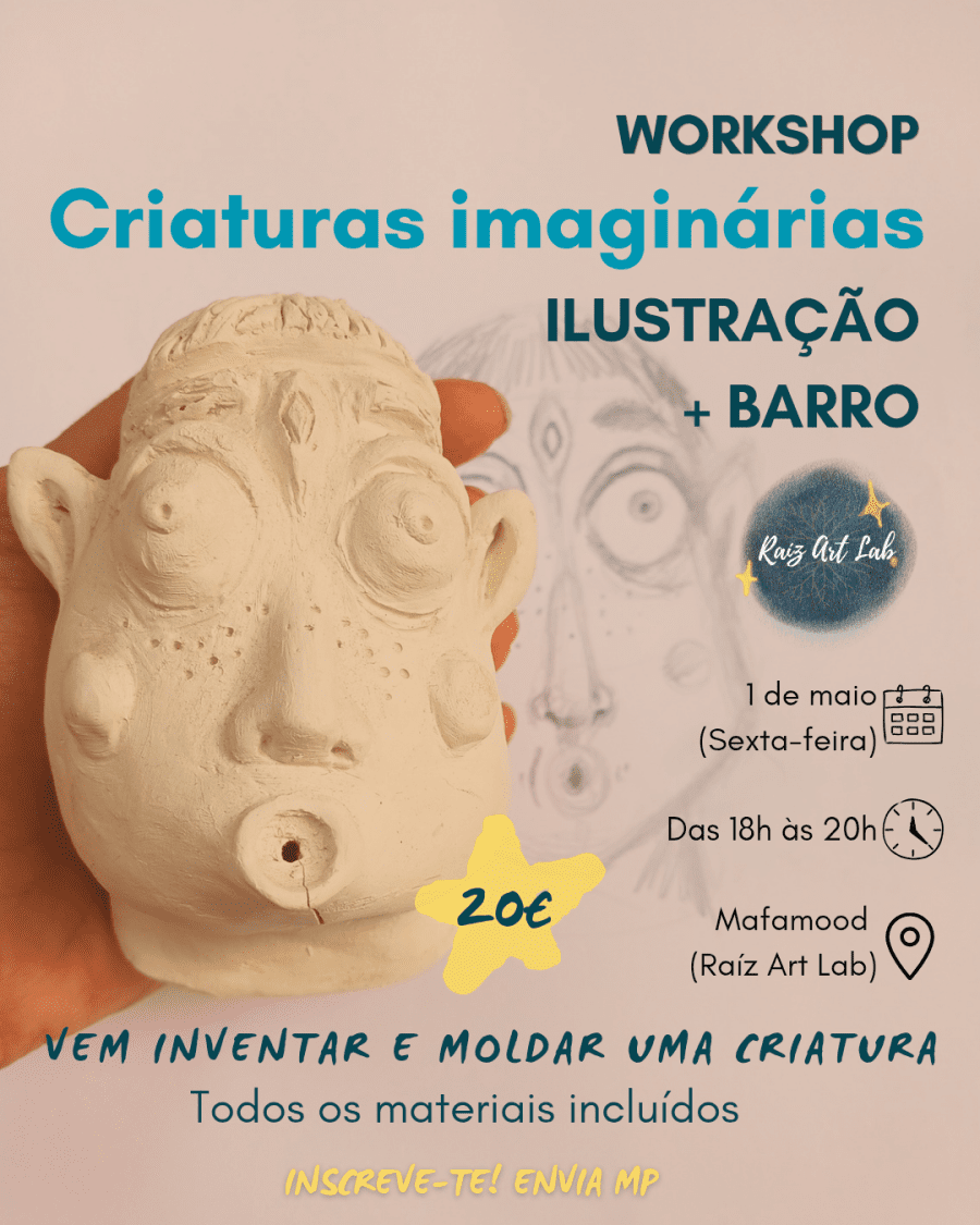 Workshops criaturas imaginárias - Viral Agenda