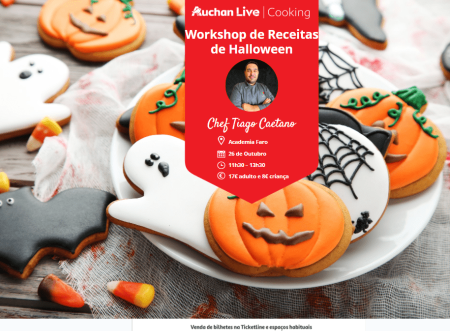 Workshop de Receitas de Halloween - Auchan Live Faro