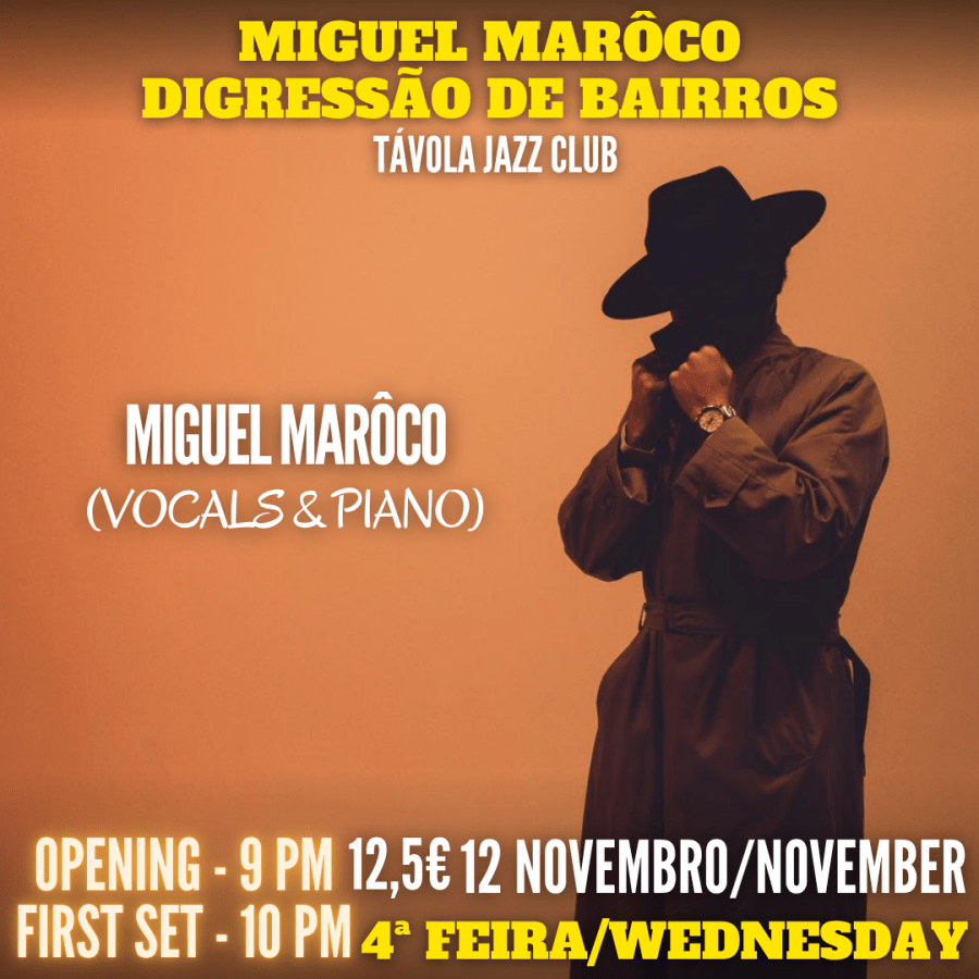 Miguel Marôco - Digressão de Bairros - Live Jazz no Távola Jazz Club
