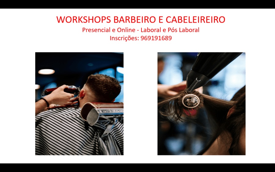 Formação em Workshops de Barbeiro e Cabeleireiro