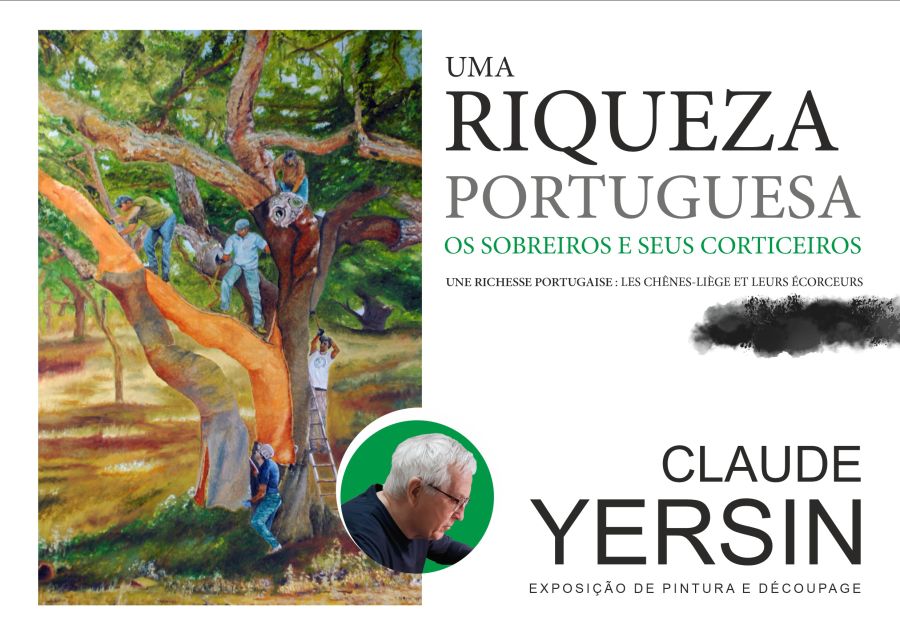 Exposição de pintura e Découpage - Uma Riqueza Portuguesa - Os sobreiros e seus corticeiros