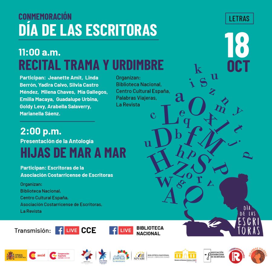Presentación de antología. Hijas de mar a mar, de la Asociación Costarricense de Escritoras