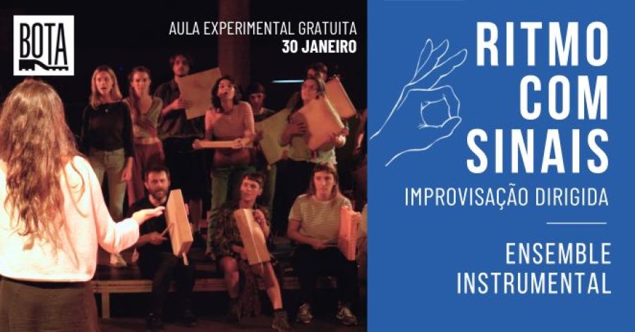 Ritmo com Sinais - Ensemble instrumental - curso regular de Improvisação Musical c/ Aixa Figini e Poliana Tuchia