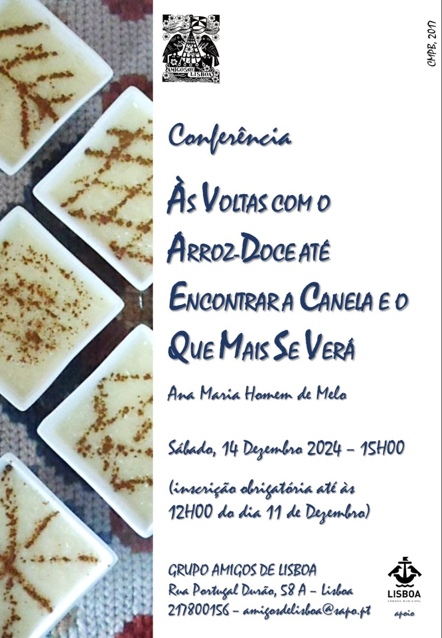 «Às voltas com o arroz-doce até encontrar a canela e o que mais se verá…» por Ana Homem de Melo
