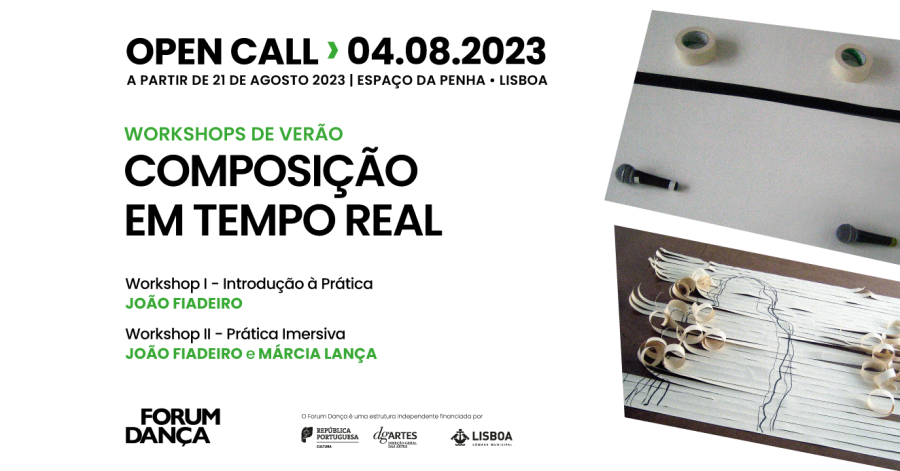 OPEN CALL: Workshops de Verão | Composição em Tempo Real | João Fiadeiro