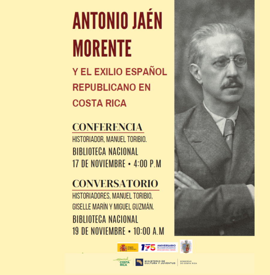 Conversatorio “Antonio Jaén Morente y el exilio español republicano en Costa Rica”