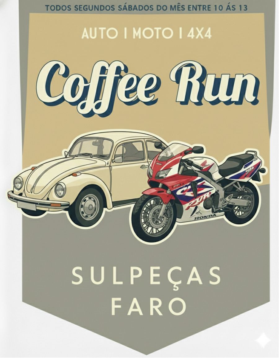 7º Coffee Run - Carros Clássicos, Raros e Motas 