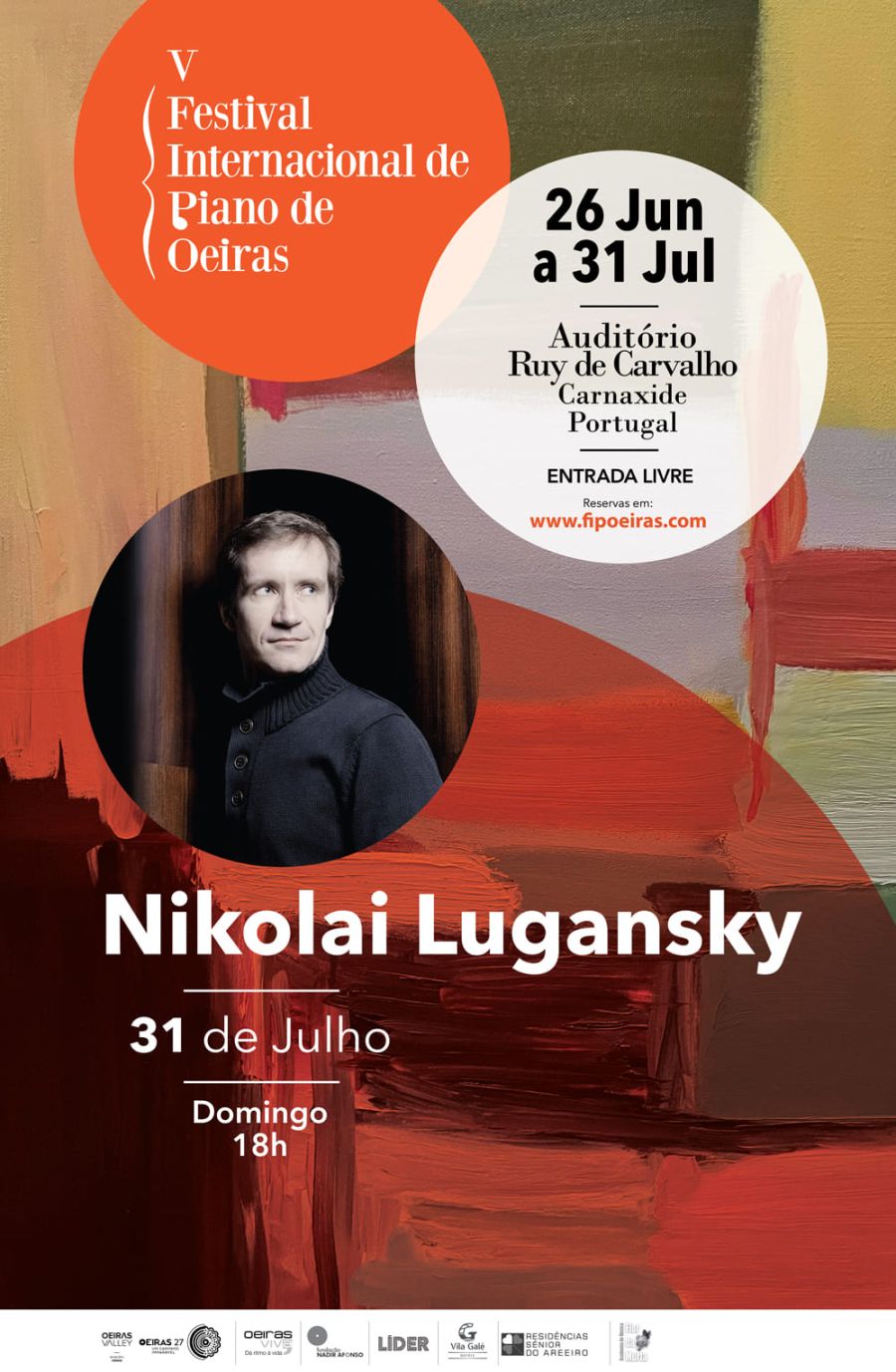 Pianista Nikolai Lugansky no Auditório Ruy de Carvalho