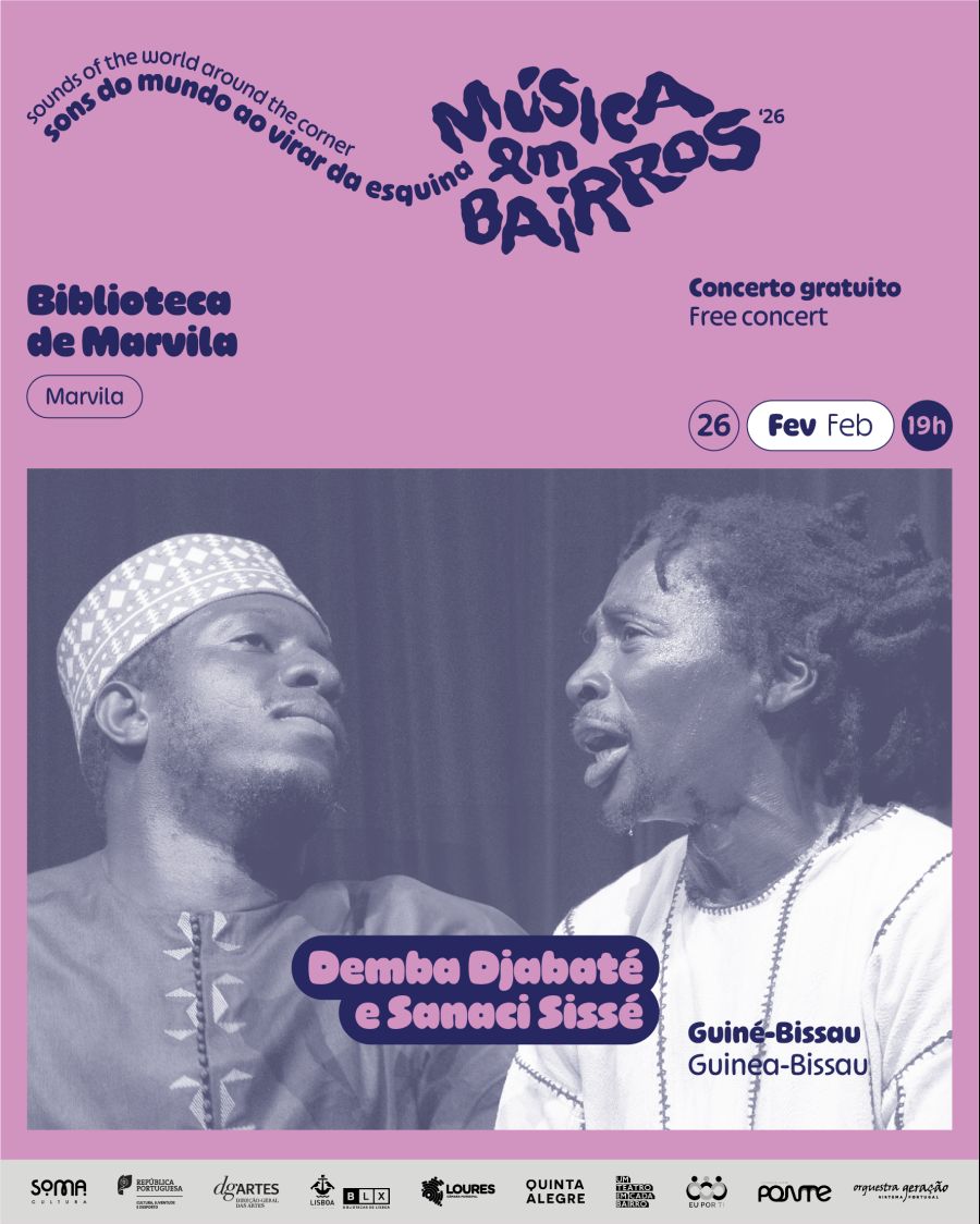 Demba Djabaté & Sanaci Sissé - 26.02 @ Biblioteca de Marvila (Música em Bairros - SOMA Cultura)