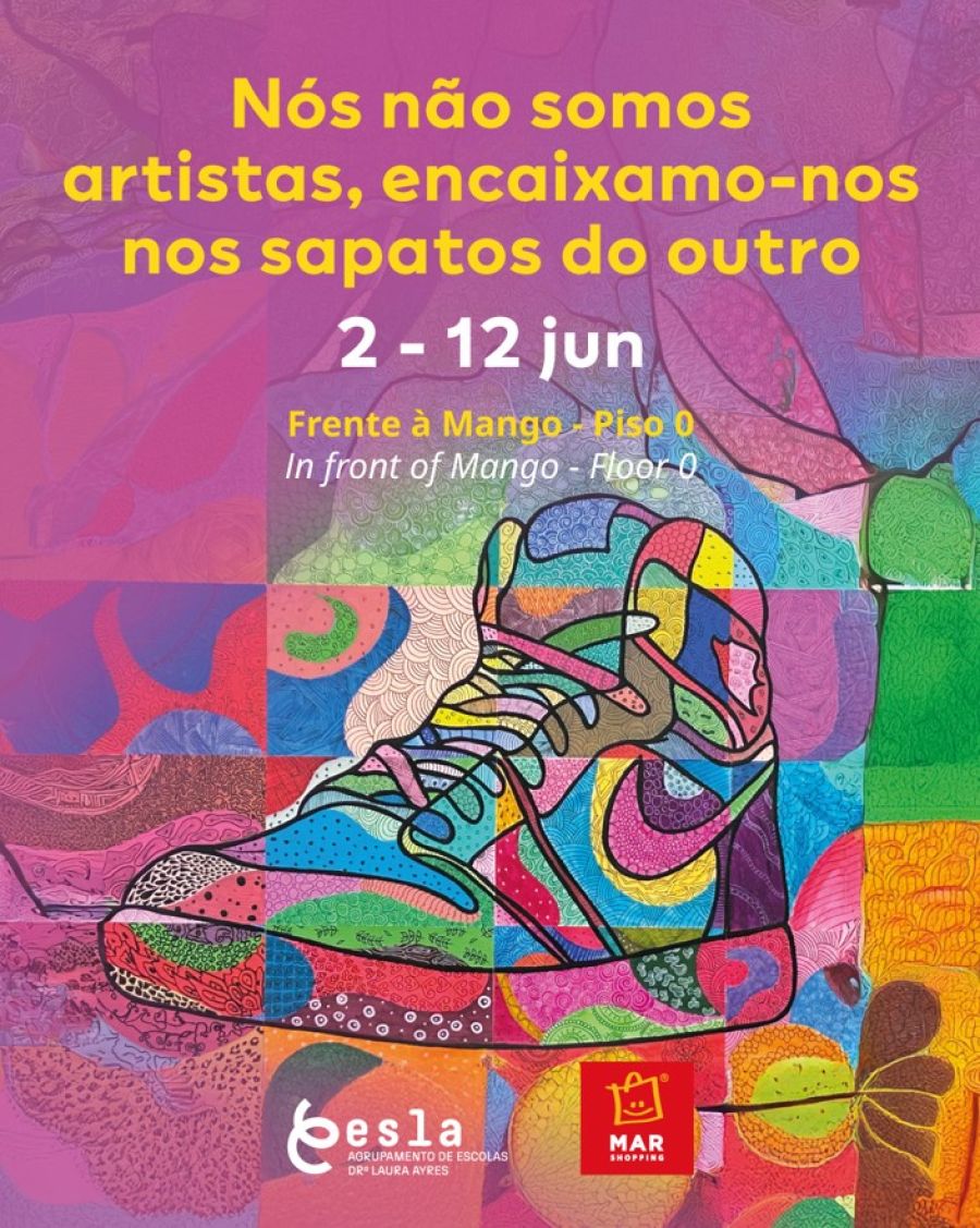 MAR Shopping Algarve acolhe exposição «Nós não somos artistas, encaixamo-nos nos sapatos do outro»