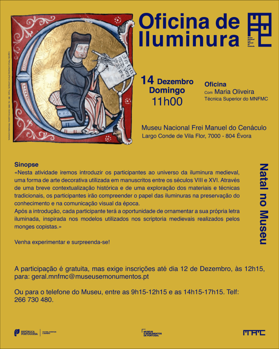 Oficina de iluminura | Natal no Museu