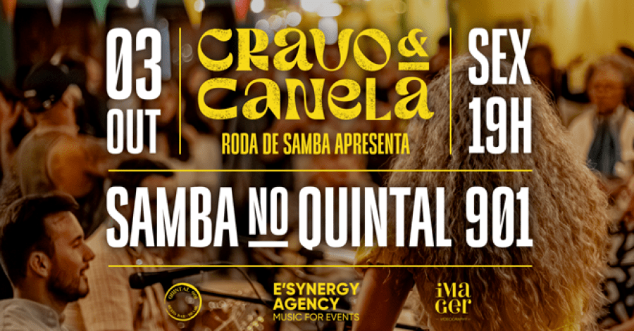 Cravo & Canela Roda De Samba - 3 Out 'Samba No Quintal 901'