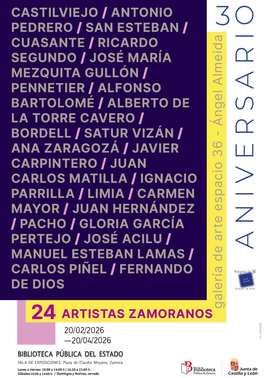 24 artistas zamoranos. 30 aniversario. Galeria de Arte Espac...