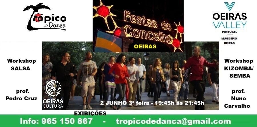 Grátis, workshops de Dança e exibições nas Festas do Concelho de Oeiras