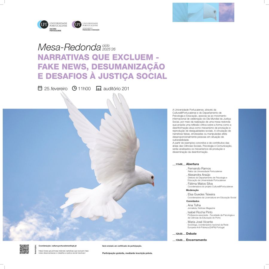 PORTUCALENSE PROMOVE DEBATE SOBRE O IMPACTO DAS FAKE NEWS NA CRIAÇÃO DE DESIGUALDADES SOCIAIS