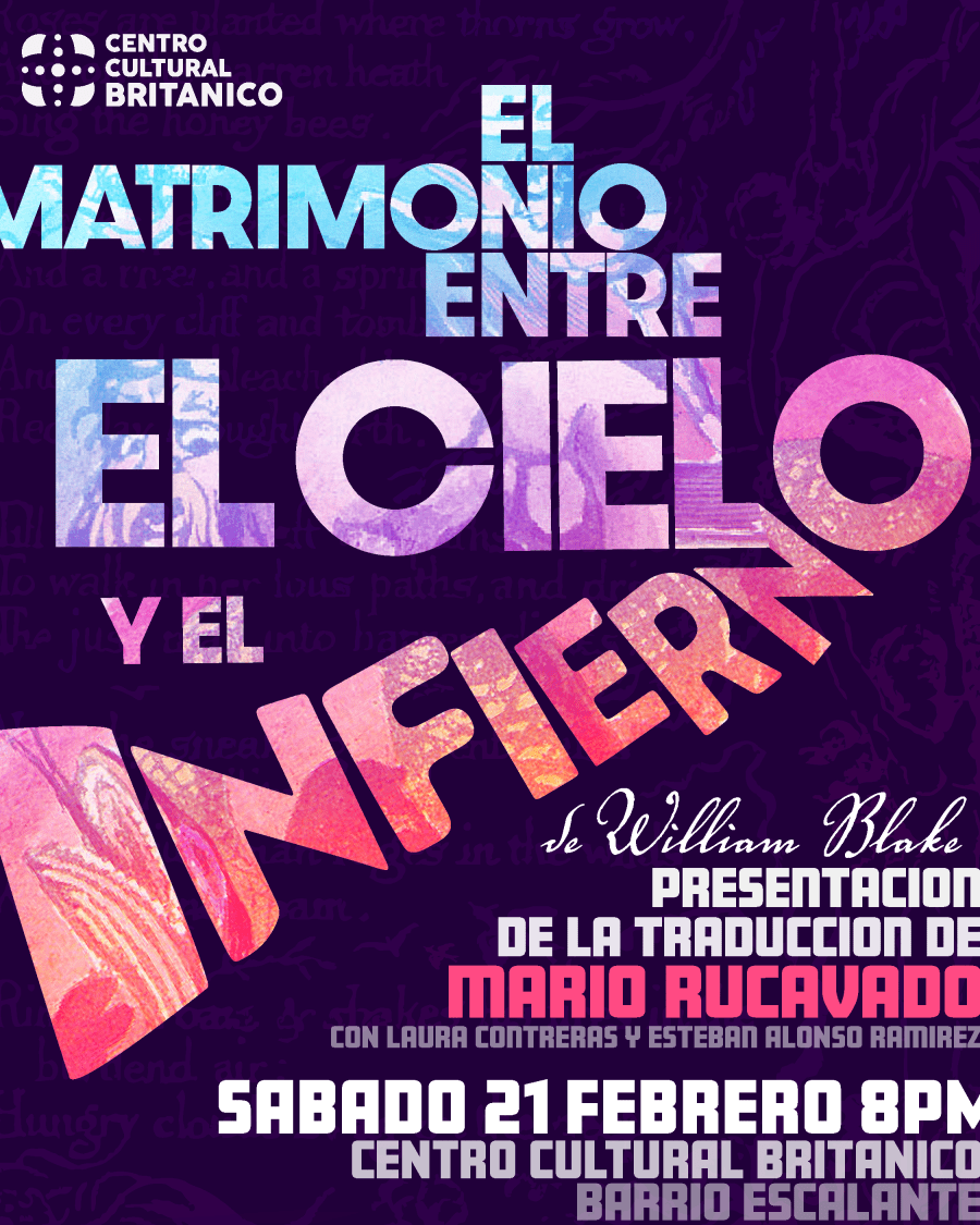 El Matrimonio entre el Cielo y el Infierno de William Blake - Presentación de la traducción al español de Mario Rucavado