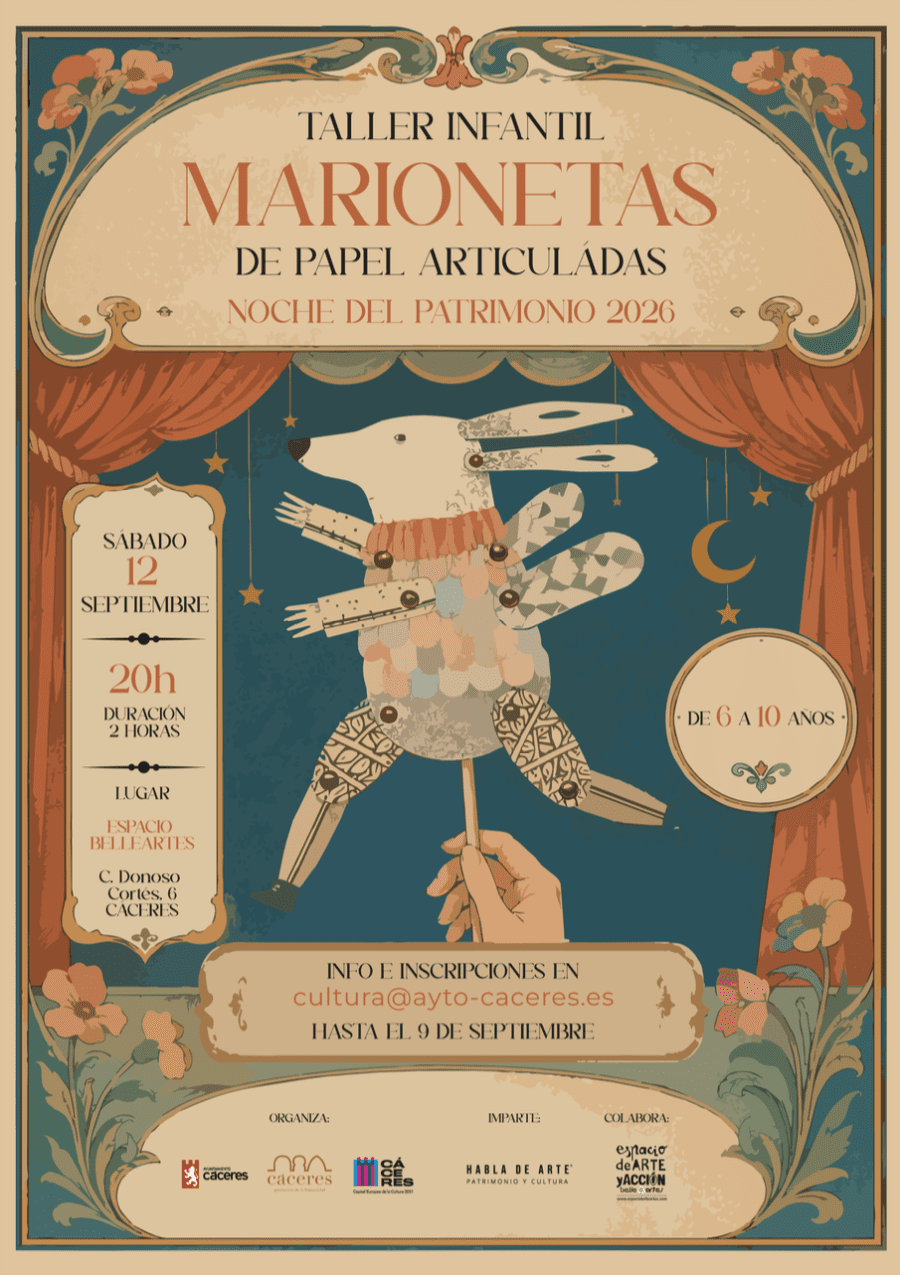 Taller infantil de marionetas de papel articuladas