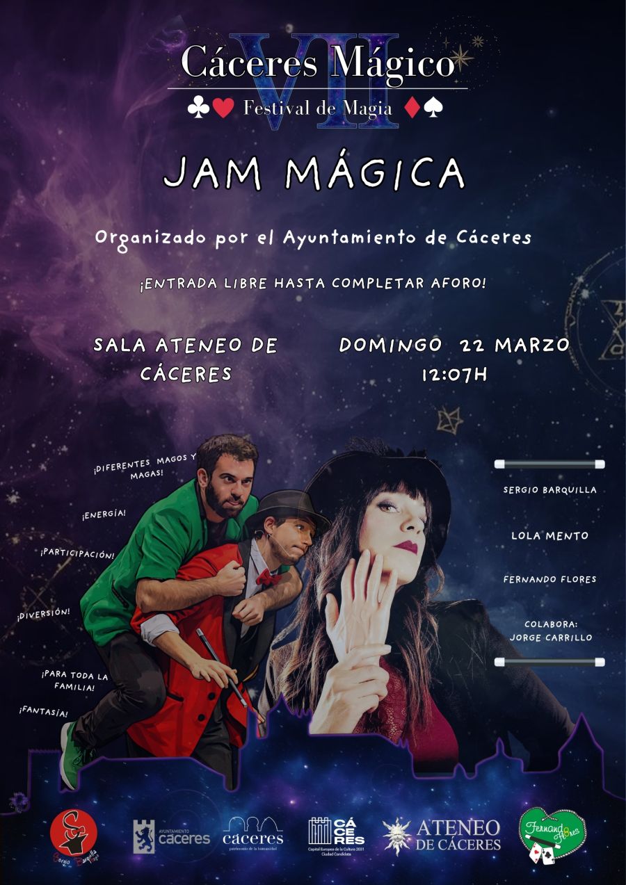 Cáceres Mágico Festival de magia - JAM MÁGICA