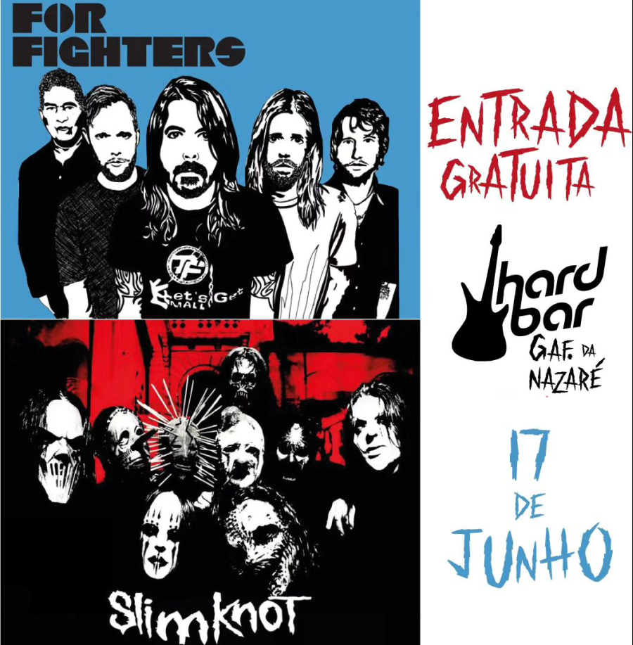 'SlimKnot' (Tributo a Slipknot) & 'For Fighters' (Tributo a Foo Fighters) ao Vivo no Hard Bar